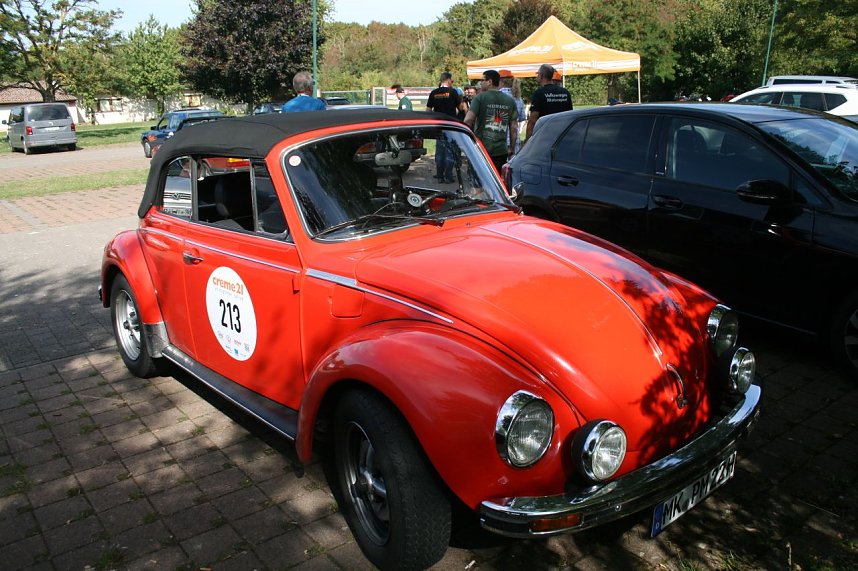 Der Stausee Kelbra war am Wochenende Etappenziel f&uuml;r die Youngtimer der Creme 21 Tour