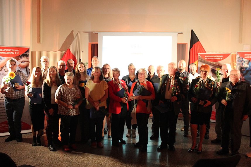 Ehrenamtsausgezeichnete des Nordh&auml;user Kreissportbund