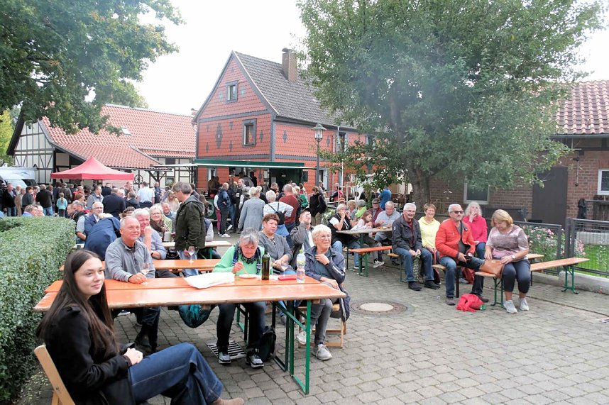 Peter Blei unterwegs beim Klostermarkt in Walkenried