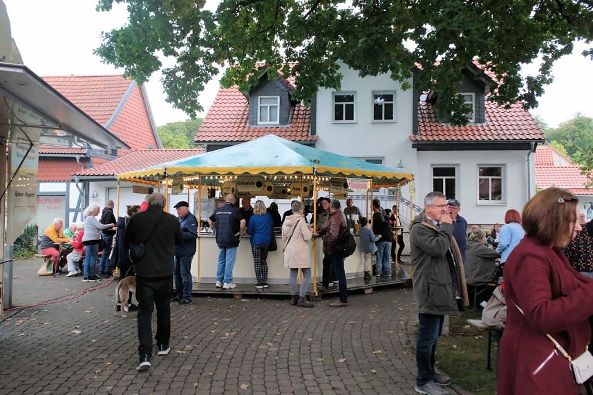 Peter Blei unterwegs beim Klostermarkt in Walkenried