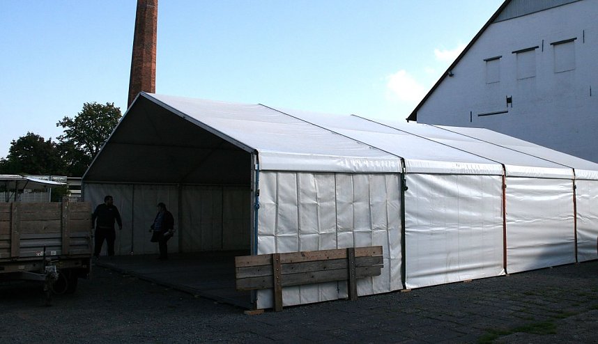 Festvorbereitungen gestern in Kelbra