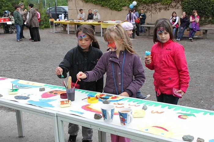 Eine Schule hat gefeiert