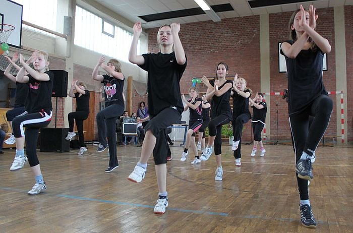 Eine Schule hat gefeiert