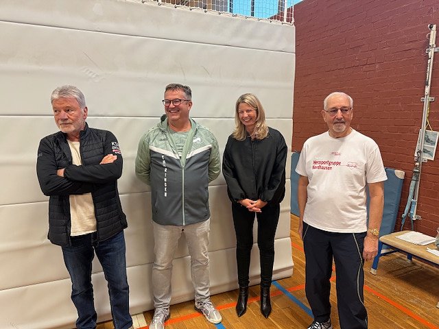 Ehrungsveranstaltung der Herzsportgruppe  f&uuml;r Gr&uuml;ndungsmitglied Dr. Kornmann