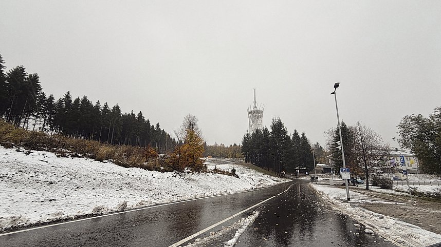 Erste Schneefall im Oberharz