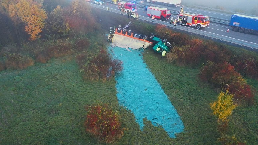 Schwerer Unfall auf der A38