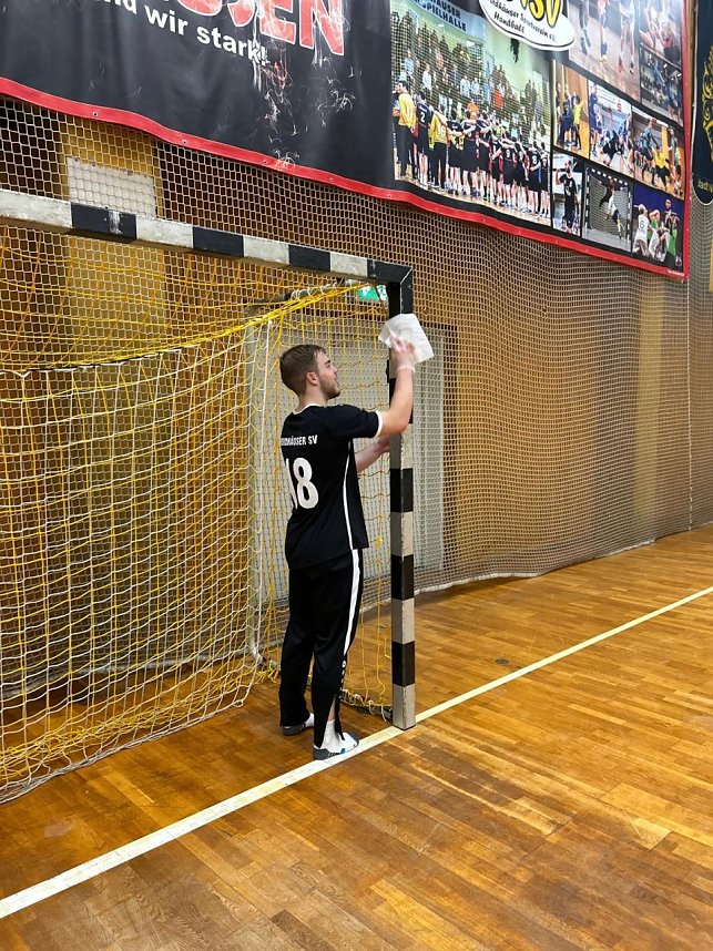 Vorbereitungen f&uuml;r das Handball-Wochenende
