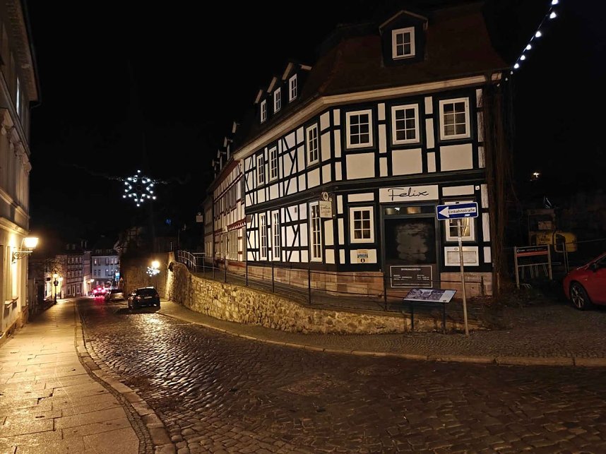 Peter Blei unterwegs im vorweihnachtlichen Nordhausen