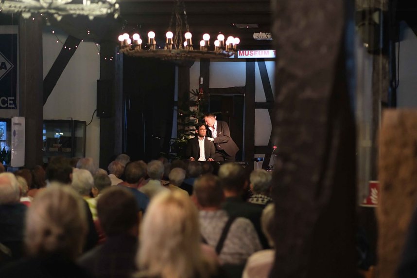 Peter Blei unterwegs beim Weihnachts-Boogie