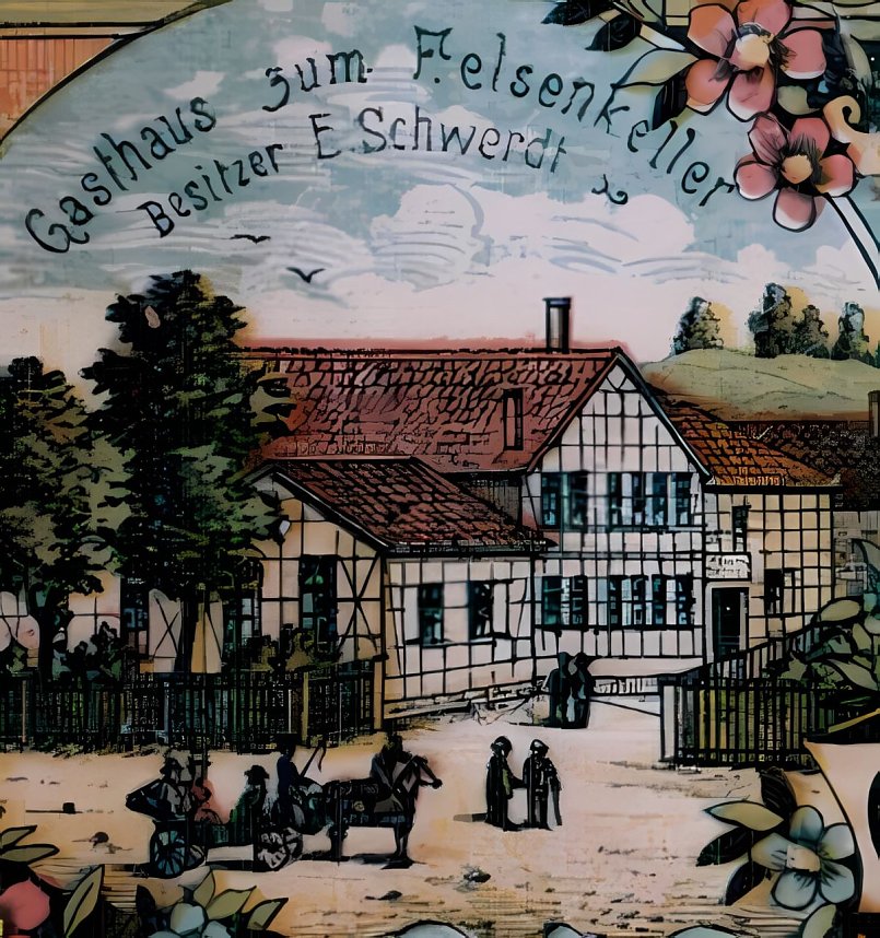 Der Felsenkeller um das Jahr 1906 
