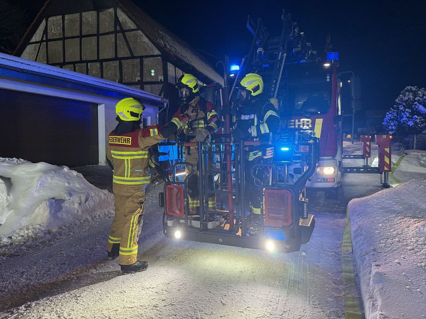 Einsatz bei eisigen Temperaturen