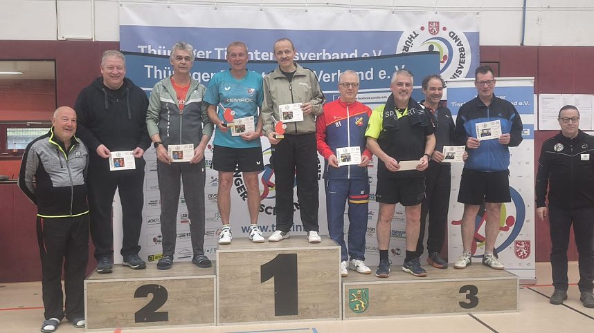 Die Tischtennisspieler des TTV Hydro Nordhausen holten bei den Landesmeisterschaften viele Titel.