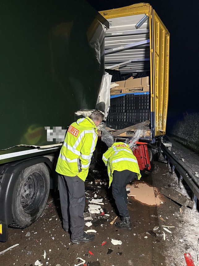 Ein Lkw-Unfall ereignete sich auf der A38.
