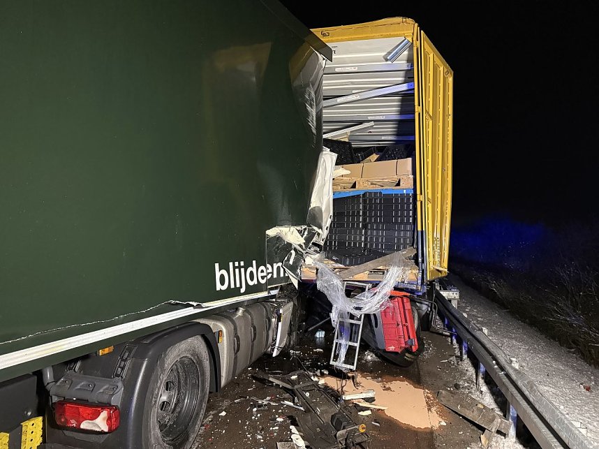Ein Lkw-Unfall ereignete sich auf der A38.
