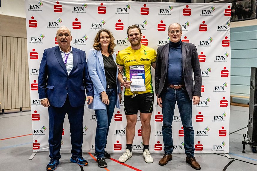 Der M&auml;nnerwettkampf beim 17. Kugelsto&szlig;-Indoor.