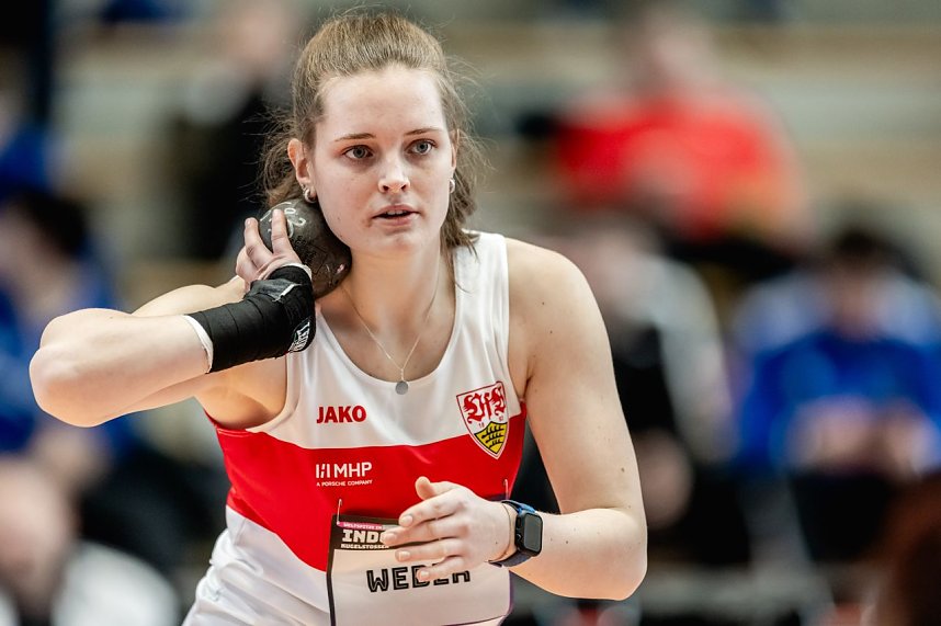 Bilder vom U-20-Wettkampf beim Kugelsto&szlig;-Indoor. 