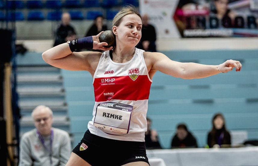 Bilder vom U-20-Wettkampf beim Kugelsto&szlig;-Indoor. 