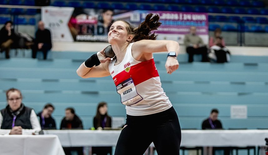 Bilder vom U-20-Wettkampf beim Kugelsto&szlig;-Indoor. 