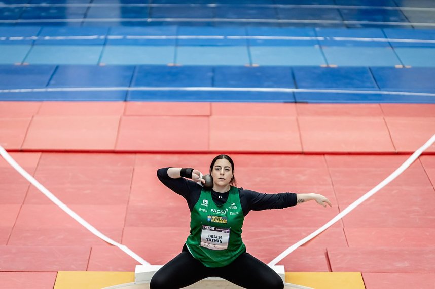 Bilder vom U-20-Wettkampf beim Kugelsto&szlig;-Indoor. 