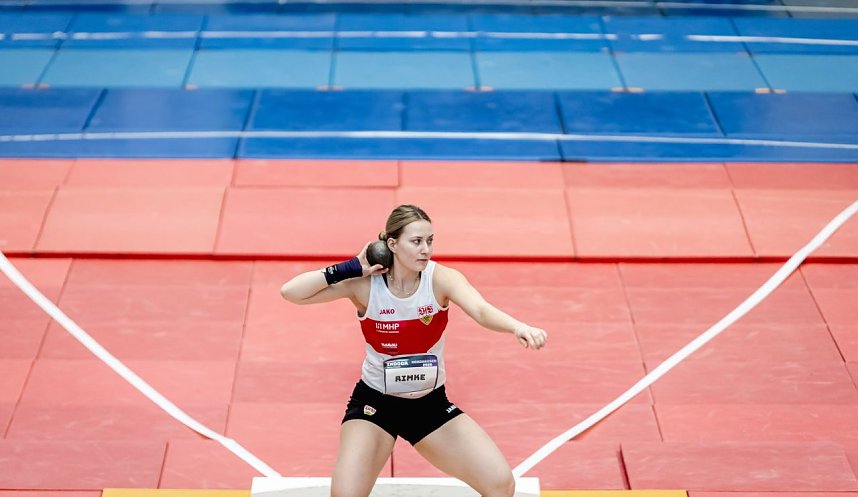Bilder vom U-20-Wettkampf beim Kugelsto&szlig;-Indoor. 