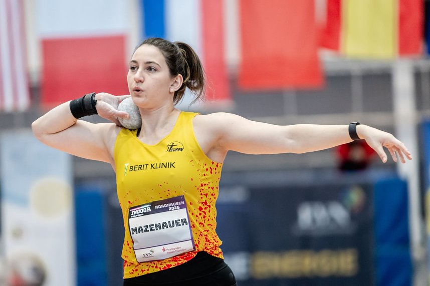Bilder vom U-20-Wettkampf beim Kugelsto&szlig;-Indoor. 