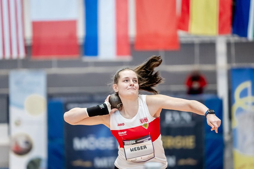 Bilder vom U-20-Wettkampf beim Kugelsto&szlig;-Indoor. 