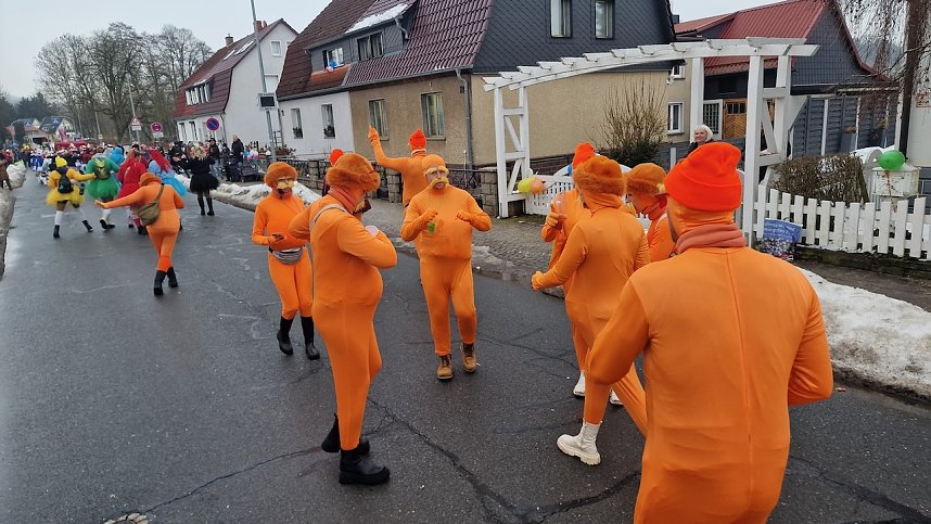 Umzug zum 66. Jubil&auml;um des Krimder&ouml;der Karnevalsclubs