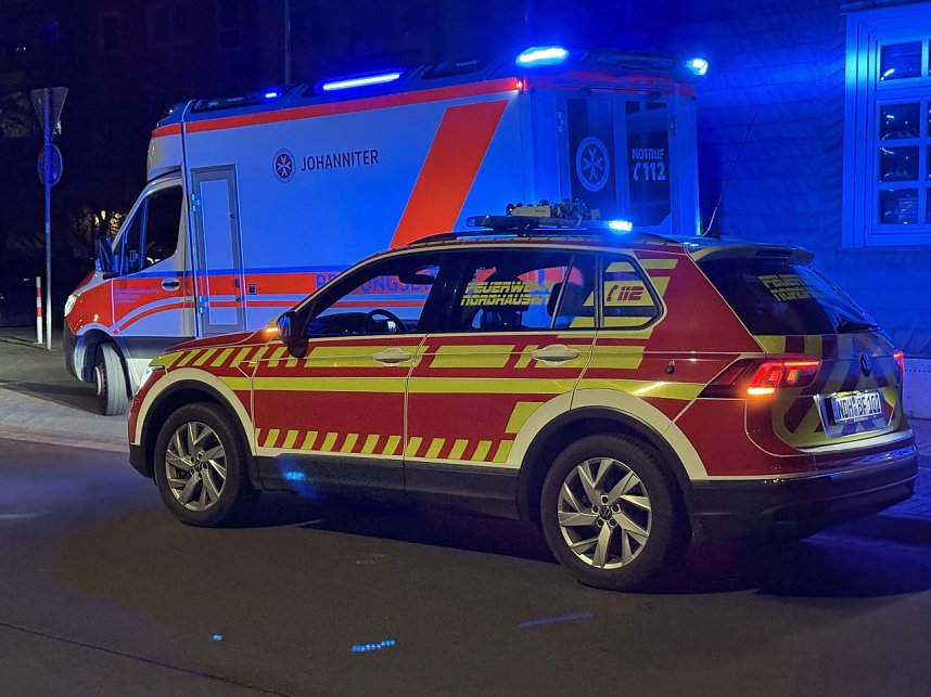 In einem Wohnblock in der Sundh&auml;user Stra&szlig;e war am Donnerstagabend ein Feuer ausgebrochen.