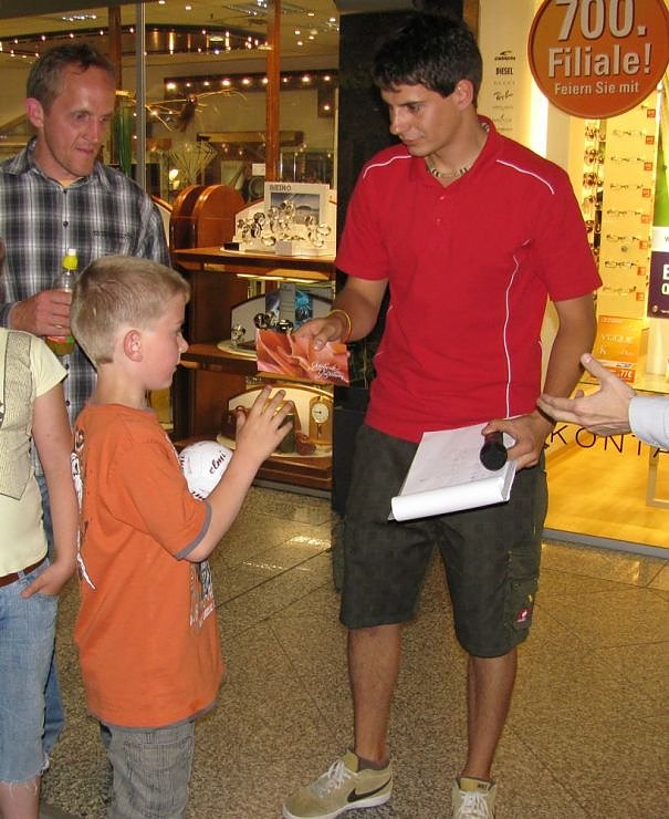 Kickern in der Galerie