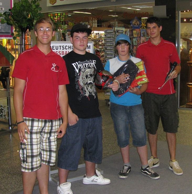 Kickern in der Galerie