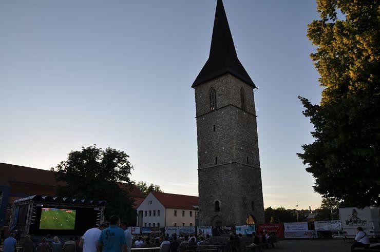 Public Viewing auf den Petersberg
