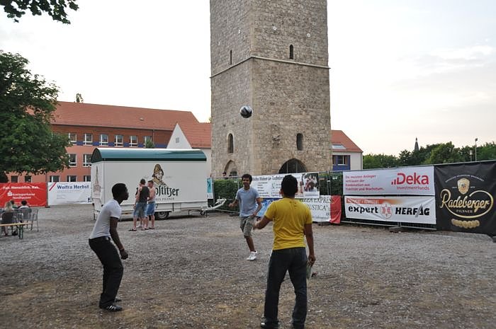 Public Viewing auf den Petersberg