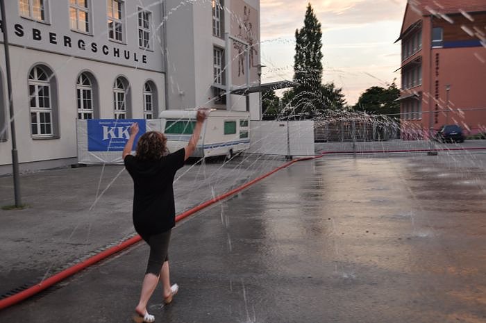 Public Viewing auf den Petersberg