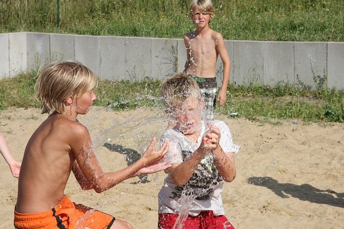 Gel&auml;ndespiel und Wasserschlacht