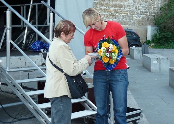 Athletenpr&auml;sentation des 15. Sparkassenmeetings 