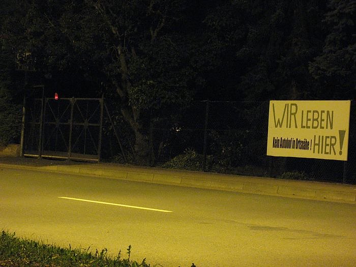 Protest in Sundhausen