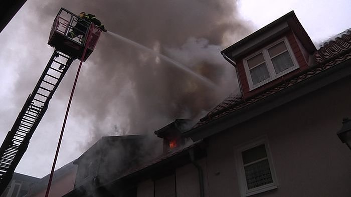 Brand in der Altstadt