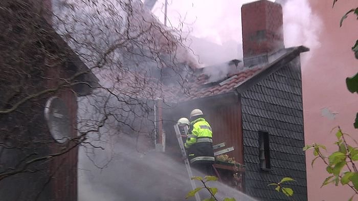 Brand in der Altstadt