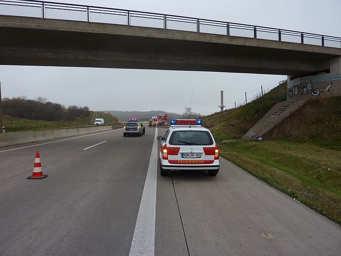 Unfall auf der A 38