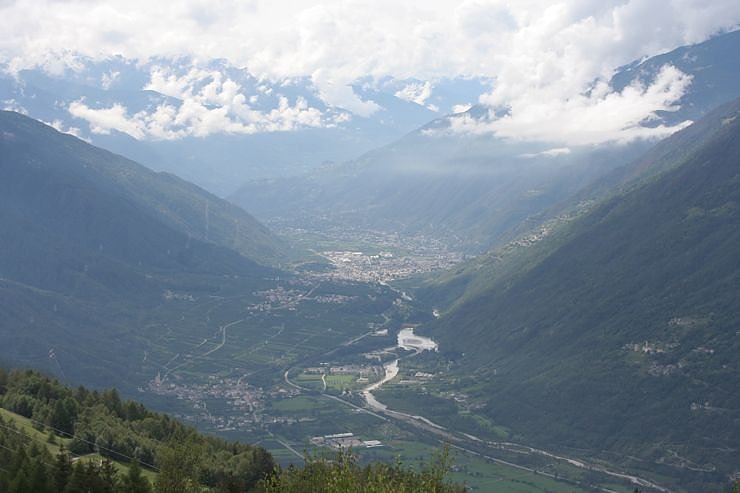 Blick ins Tal auf dem Weg zum Passo della Foppa